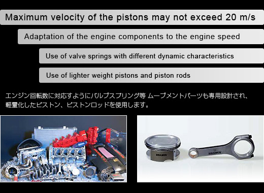 Increasing engine speed